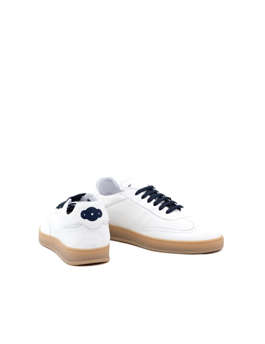 scarpa akira leather bianco blu - soldini - sneaker