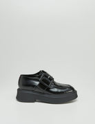 scarpa con fibbia platformn nero - Frida SRL