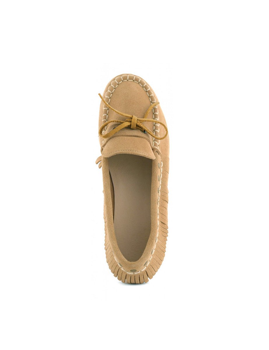 scarpa da barca fringe tan biscotto - colors of california - mocassino