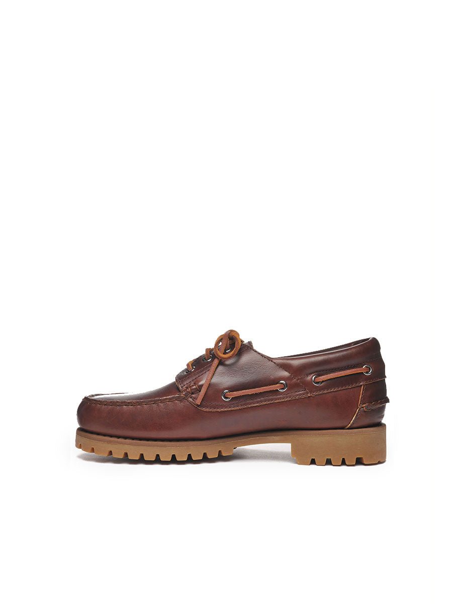 scarpa stringata acadia marrone cannella - sebago - mocassino