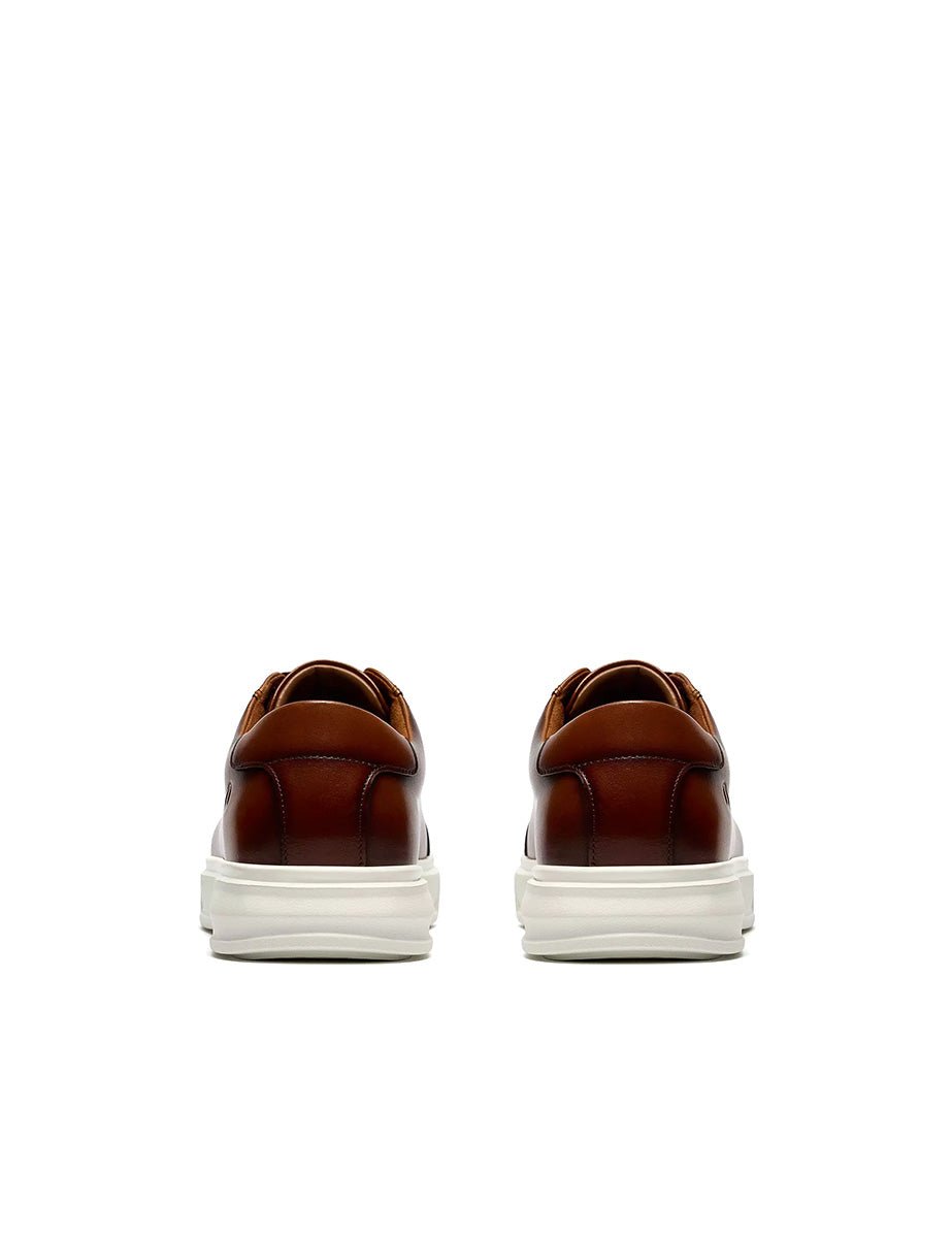 scarpa stringata goswell tie cuoio - clarks - sneaker