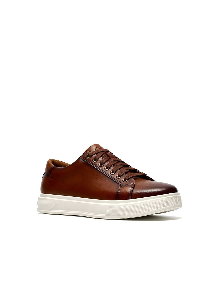 scarpa stringata goswell tie cuoio - clarks - sneaker