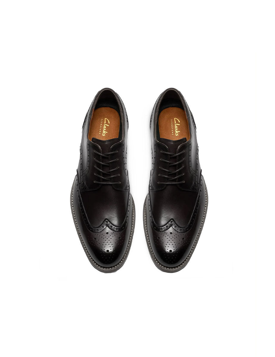 scarpa stringata inglese craftremi tip nero - clarks - derby