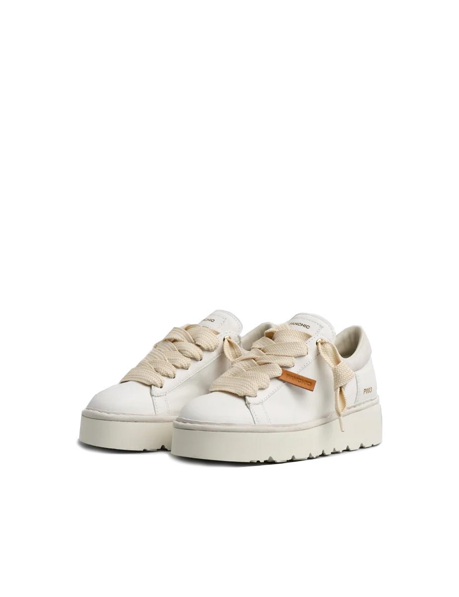 scarpa stringata leather white - panchic - sneaker
