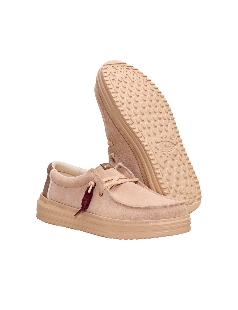 scarpa stringata suede ohy beige - hey dude - sneaker