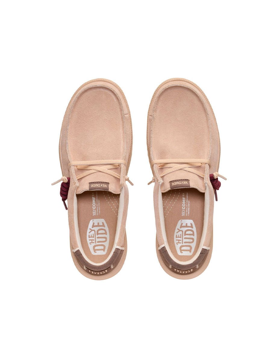scarpa stringata suede ohy beige - hey dude - sneaker