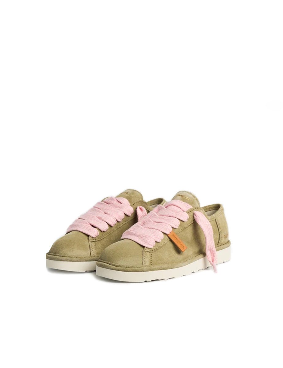 scarpa stringata suede olive - panchic - sneaker
