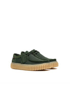 scarpa stringata torhill verde - clarks - sneaker
