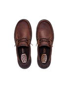scarpa stringata tumbled marrone cioccolato - hey dude - sneaker
