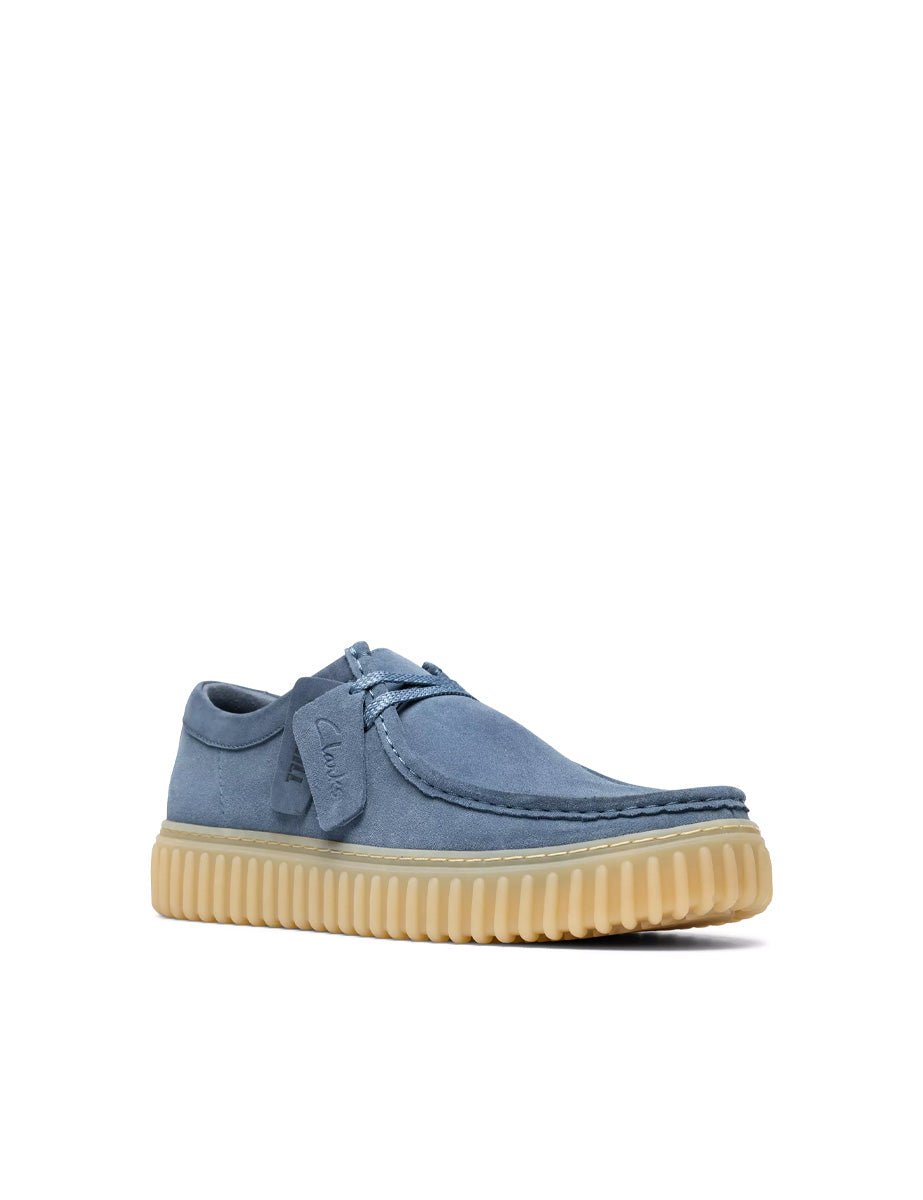 scarpa torhill low suede blu - clarks - sneaker