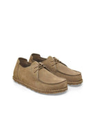 scarpa utti lace suede lea gray taupe - birkenstock - stringata