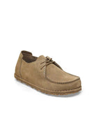 scarpa utti lace suede lea gray taupe - birkenstock - stringata