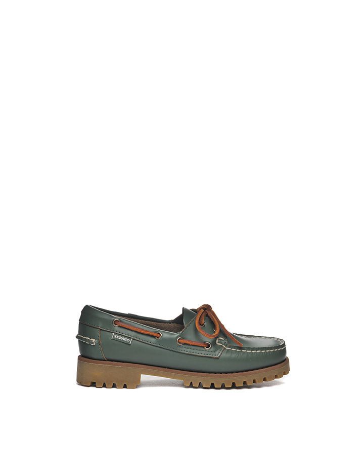 scarpa vela ranger verde - sebago - mocassino