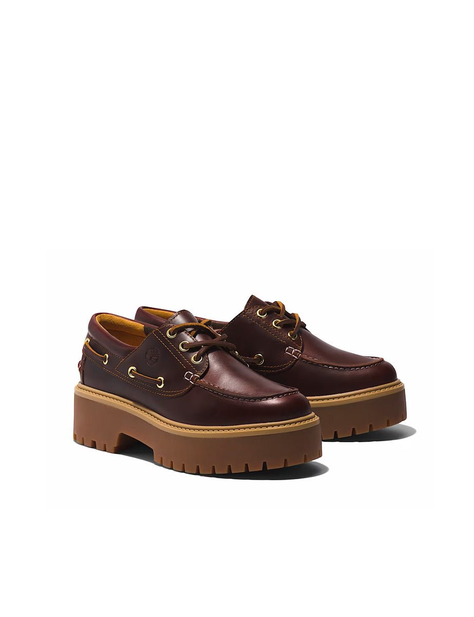scarpa vela stone street platform rootbeer - timberland - mocassino