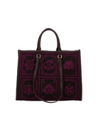 shopper atena grande lhasa marrone viola - my best bag - shopper
