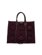 shopper atena grande lhasa marrone viola - my best bag - shopper