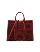 shopper atena grande lhasa viola arancione - my best bag - shopper