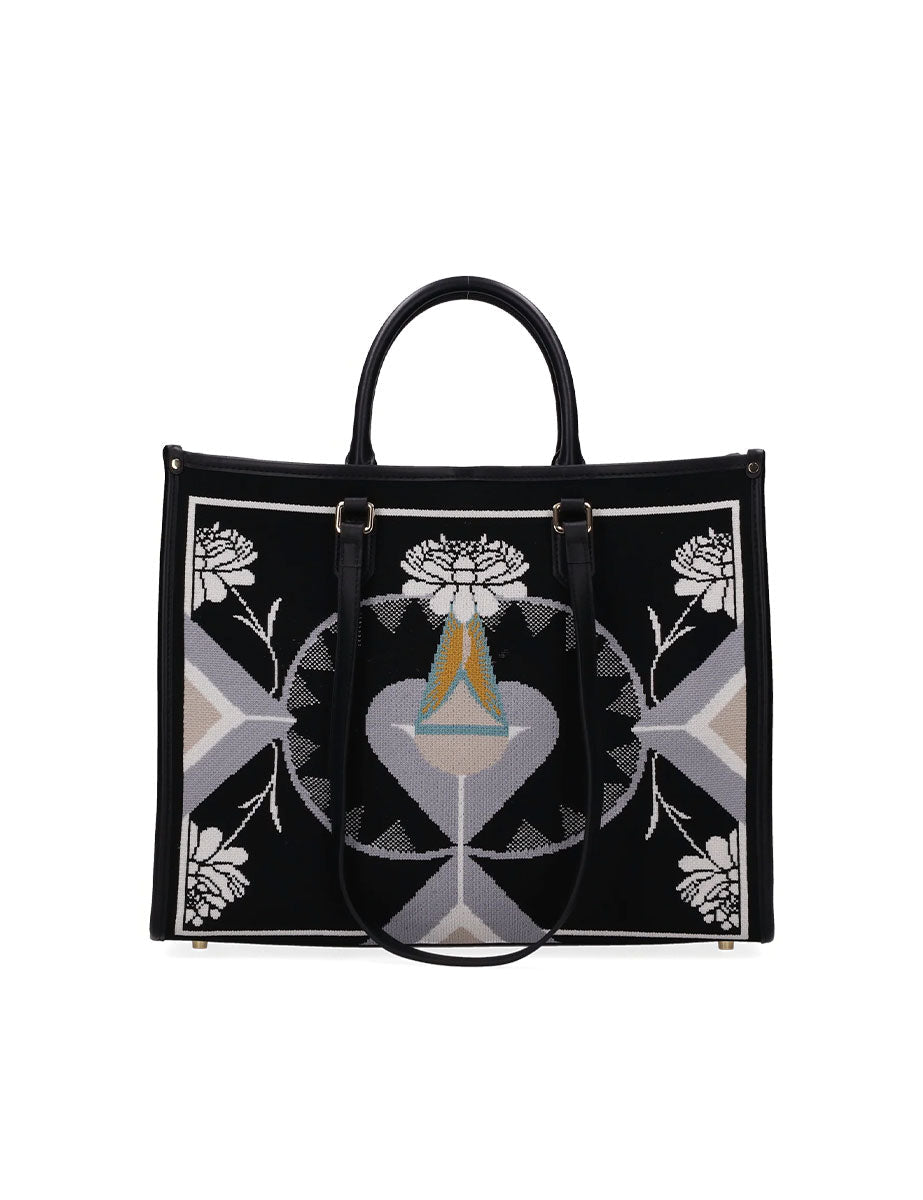 shopper atena grande mirage dalia nero - my best bag - shopper