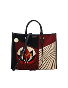 shopper atena grande mirage nero bordeaux - my best bag - shopper