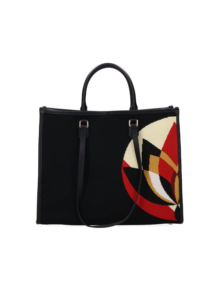 shopper atena grande mirage nero bordeaux - my best bag - shopper