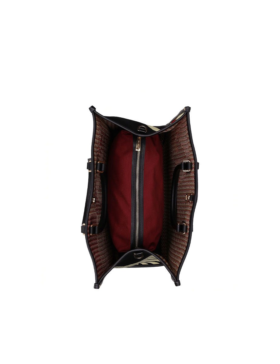 shopper atena grande mirage nero bordeaux - my best bag - shopper