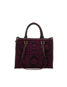 shopper atena piccola lhasa marrone viola - my best bag - shopper