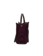 shopper atena piccola lhasa marrone viola - my best bag - shopper