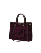shopper atena piccola lhasa marrone viola - my best bag - shopper