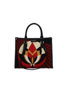 shopper atena piccola mirage nero bordeaux - my best bag - shopper