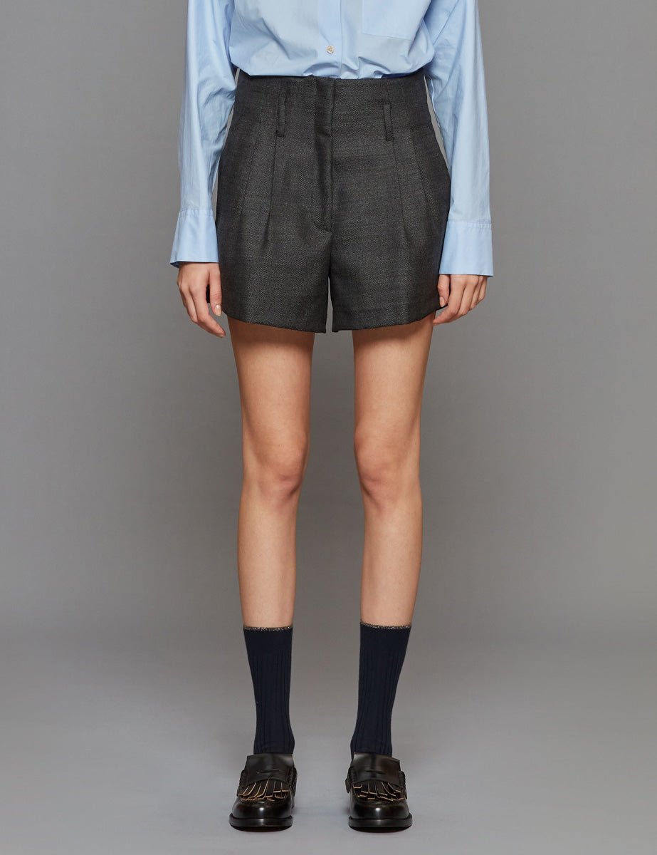 short resca di lana grigio - forte forte - shorts