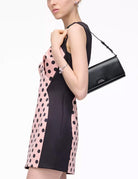 shoulder bag mirror leather nero - marc jacobs - clutch