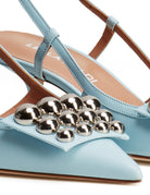 slingback borchie azzurro - Frida SRL