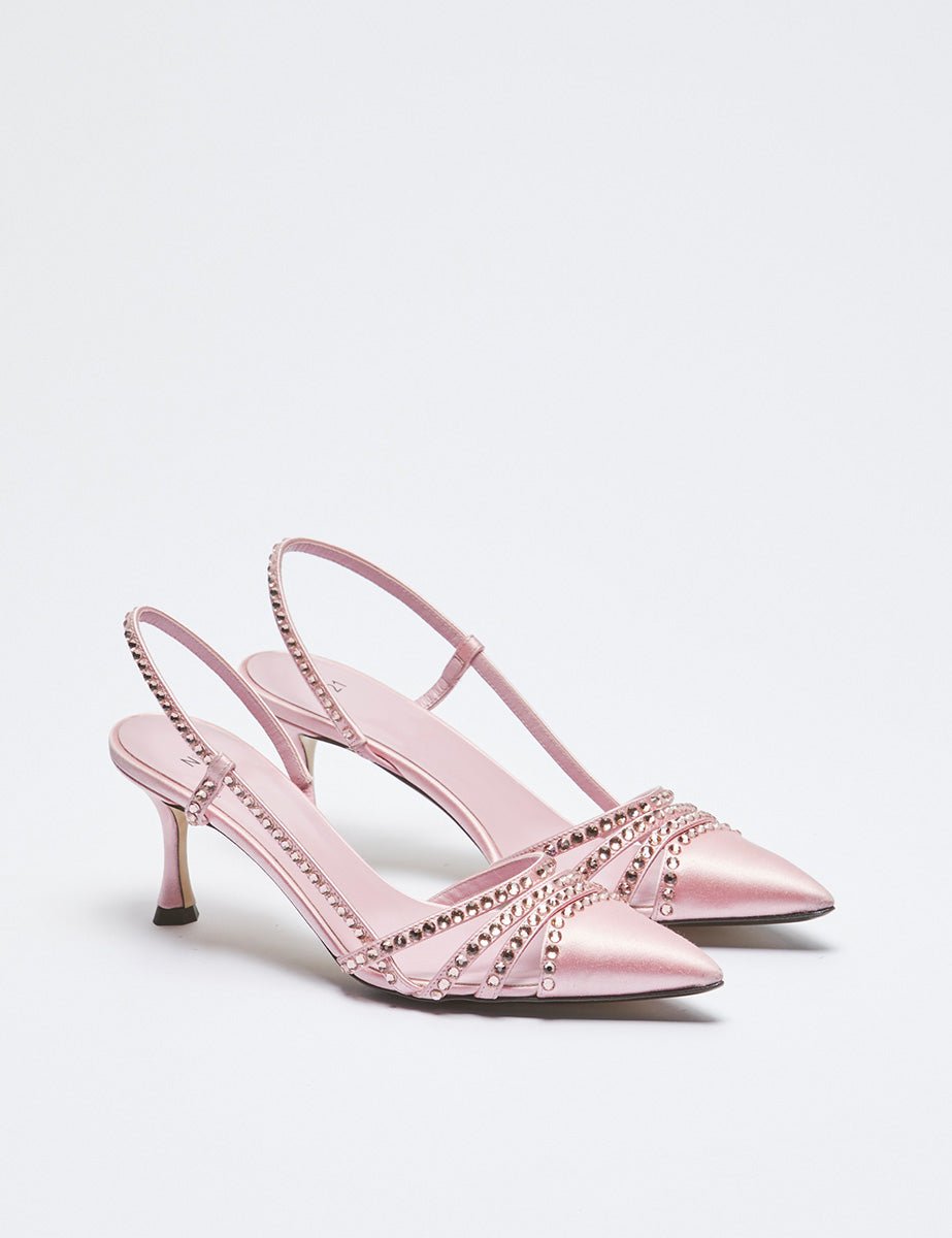 slingback cristalli pink - n21 alessandro dell'acqua - slingback