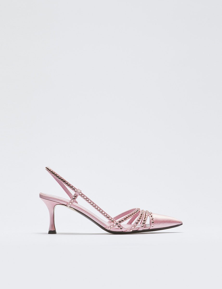 slingback cristalli pink - n21 alessandro dell'acqua - slingback