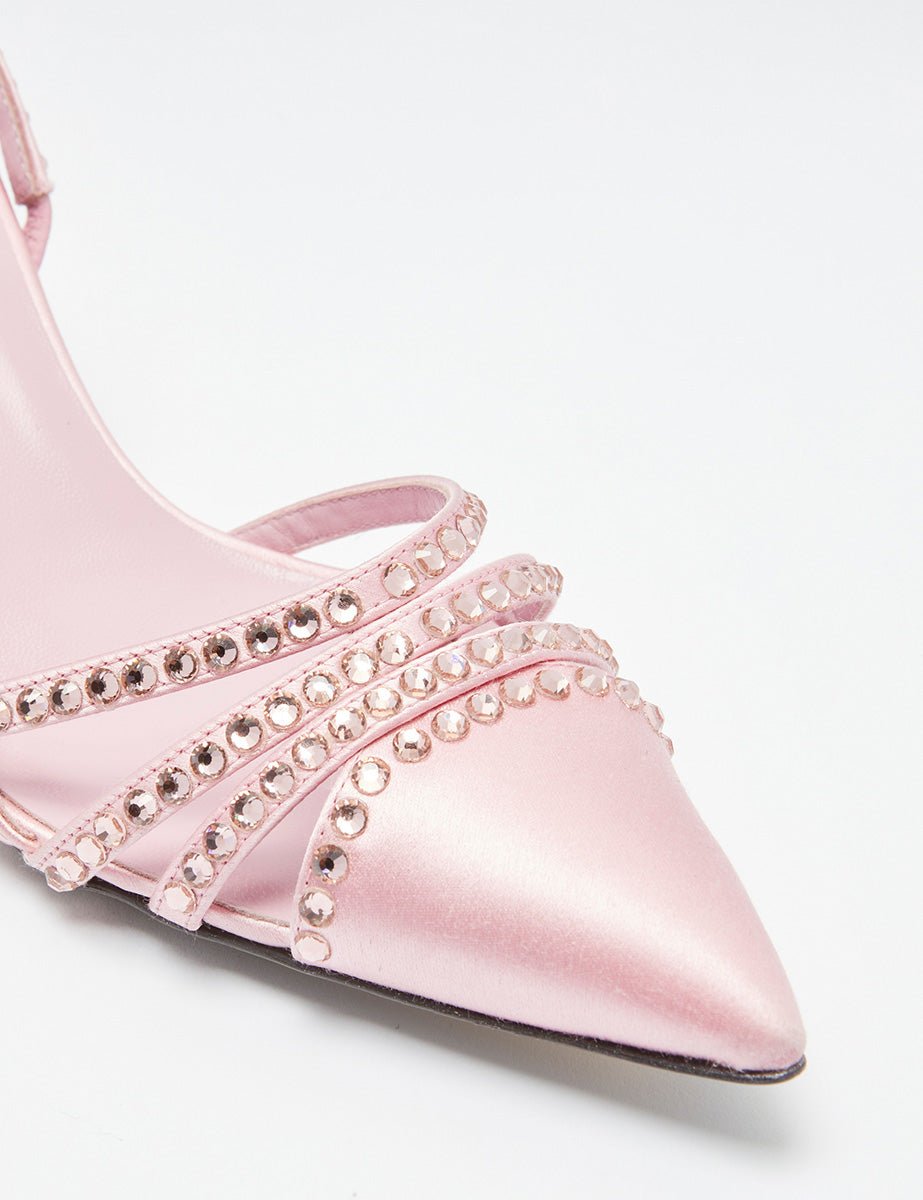 slingback cristalli pink - n21 alessandro dell'acqua - slingback