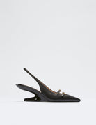 slingback fibbia gioiello nero - n21 alessandro dell'acqua - slingback