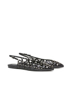 slingback flat borchie black - ash - flat