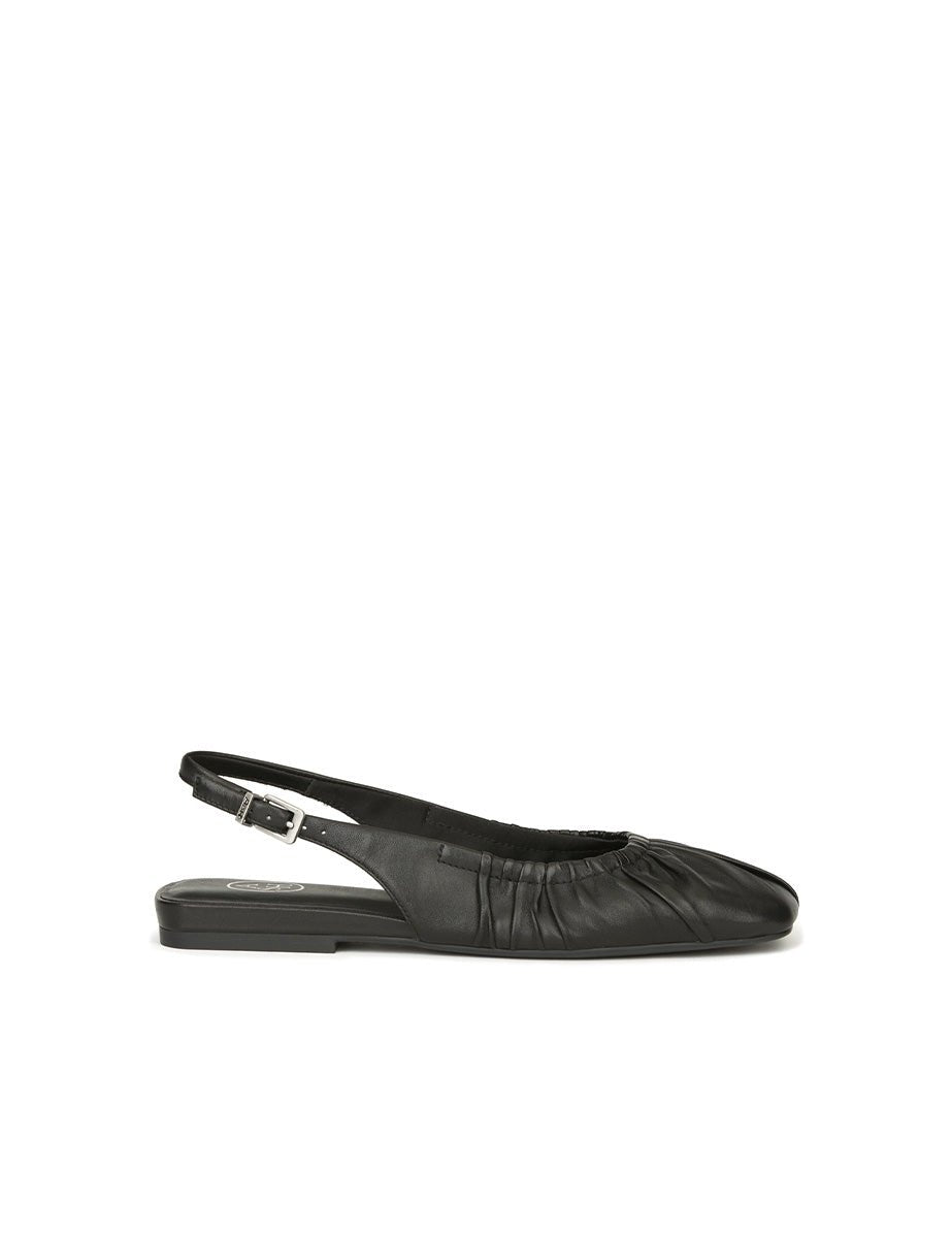slingback flat nappa black - ash - slingback