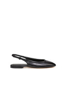 slingback flat nappa nero - Frida SRL