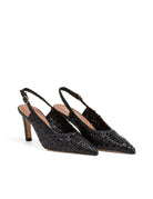 slingback intreccio nero - Frida SRL