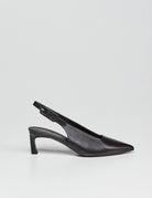 slingback liscia nero - halmanera - slingback