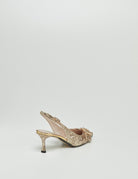 slingback lurex oro - Frida SRL
