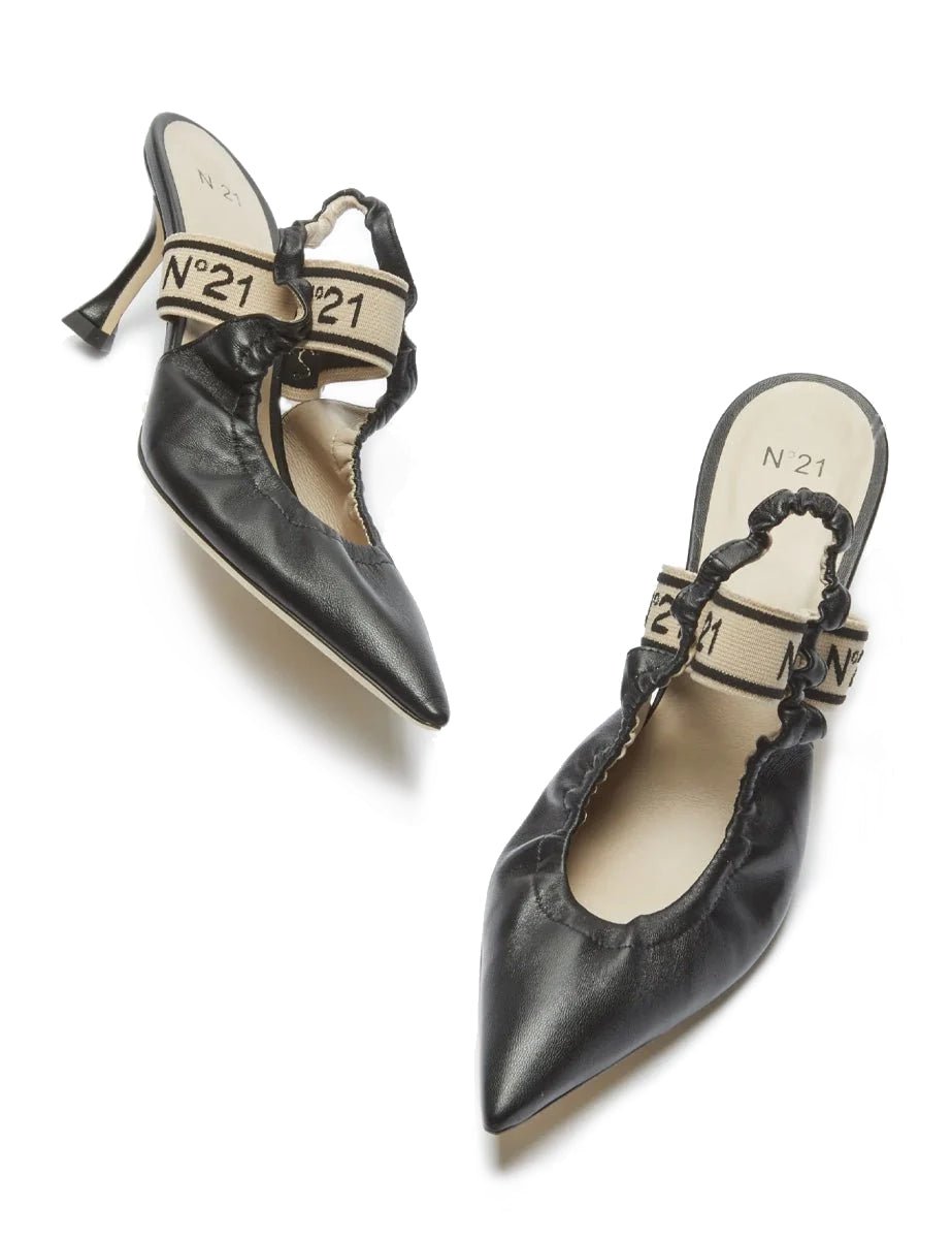 slingback nappa nero - n21 alessandro dell'acqua - slingback