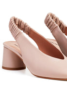 slingback punta quadra elastico naturale - Frida SRL