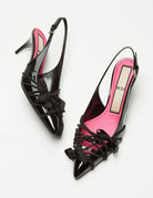 slingback vernice nero - Frida SRL