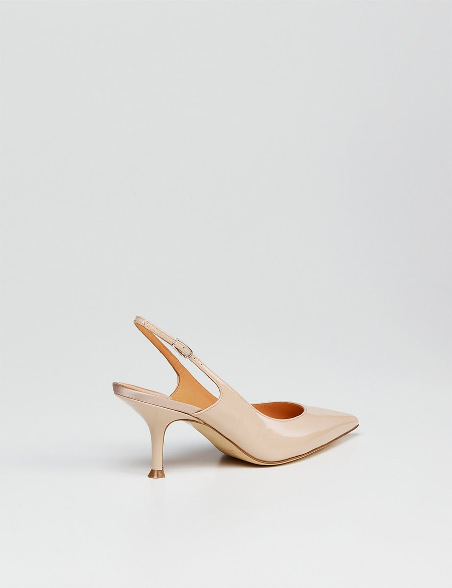 slingback vernice panna - lella baldi - slingback