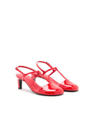slingback vernice rosso vermiglio - plan c - slingback