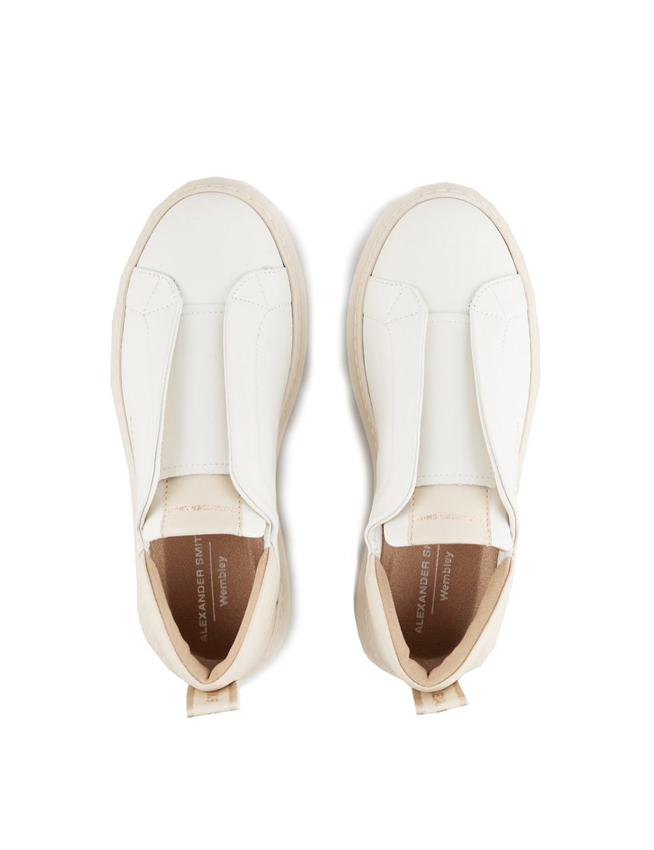 slip on wembley white nude - alexander smith - sneaker