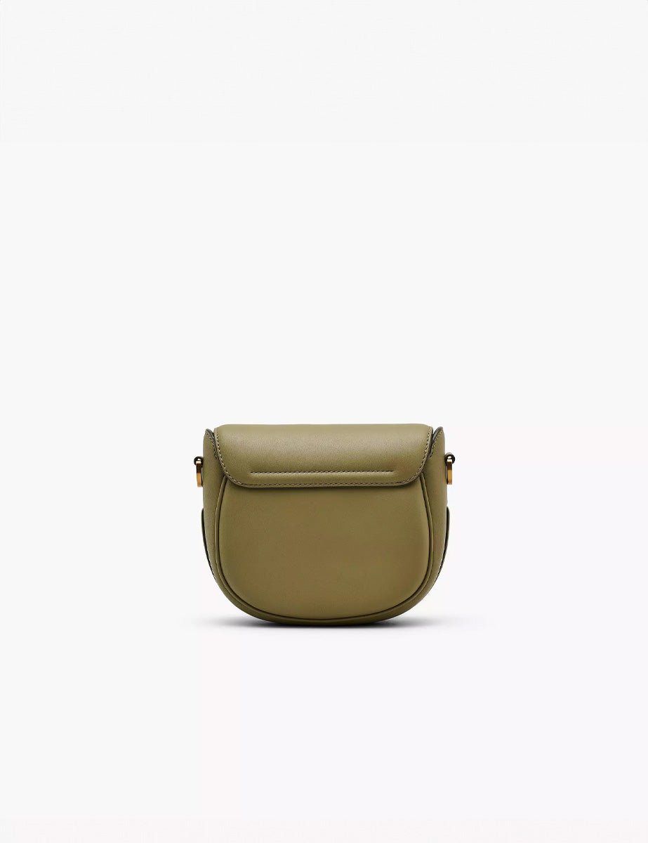 small saddle bag leather light moss - Frida SRL