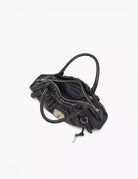 small satchel leather nero - marc jacobs - shopper